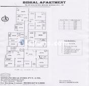 Floor Plan of Bishal Residency